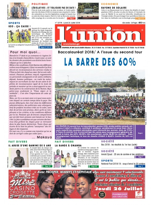 L'Union 23/07/2018