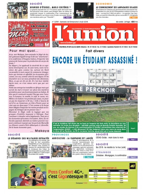 L'Union 04/08/2018