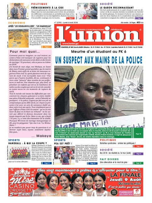 L'Union 06/08/2018