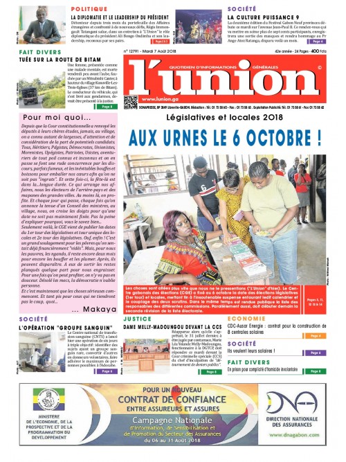 L'Union 07/08/2018