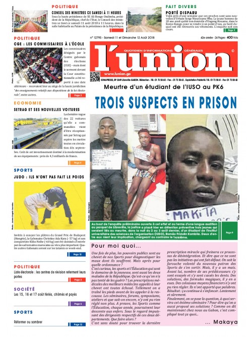 L'Union 11/08/2018