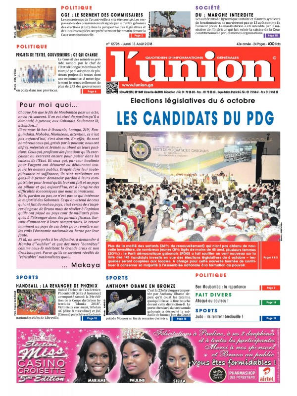 L'Union 13/08/2018