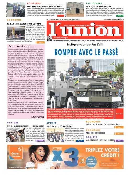 L'Union 18/08/2018