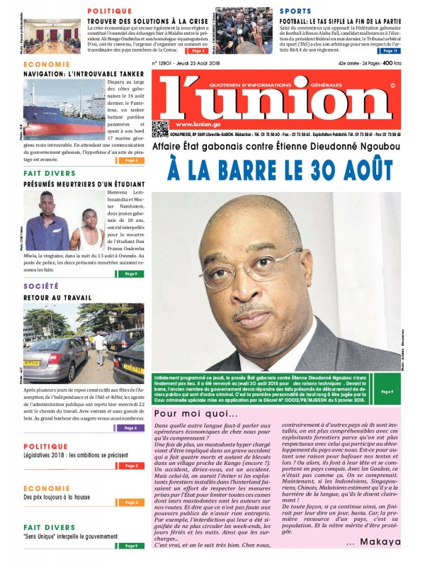 L'Union 23/08/2018