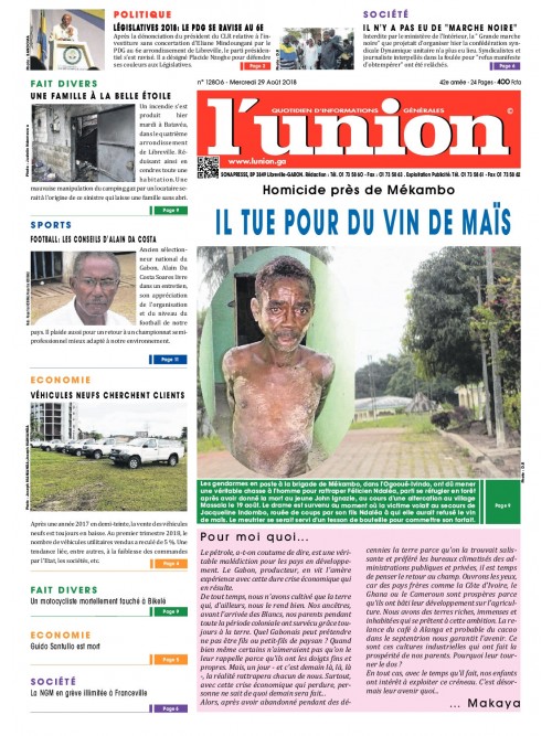 L'Union 29/08/2018