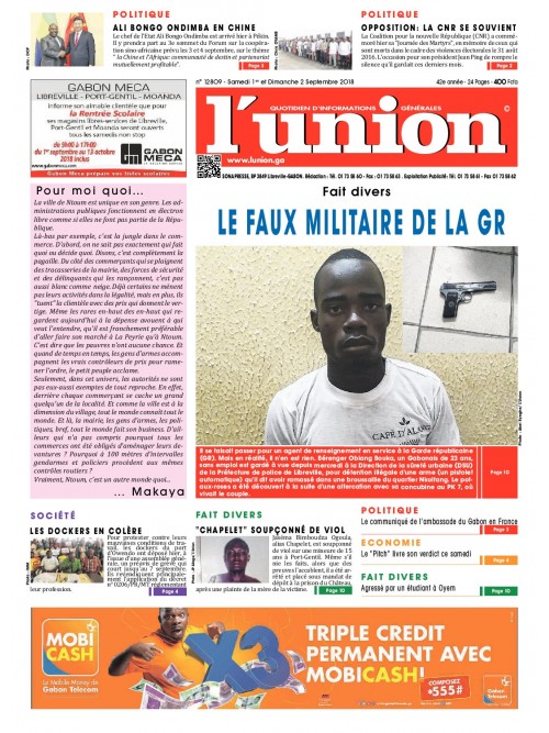 L'Union 01/09/2018