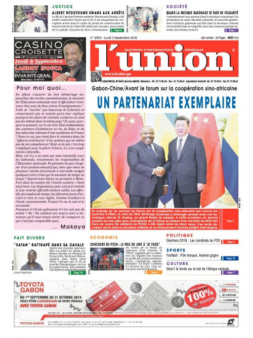 L'Union 03/09/2018